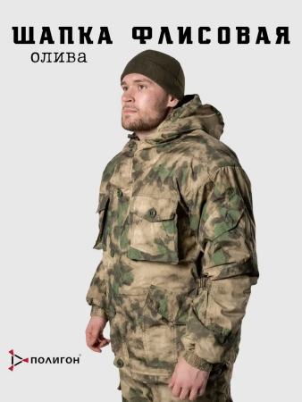 Шапка, оливковый, флис - интернет магазин Полигон