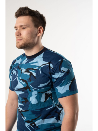 Футболка кулирка, цвет синяя кукла - интернет магазин Полигон