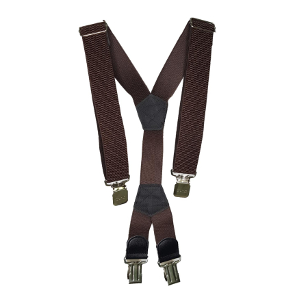Подтяжки офисные, коричневый 40 мм - интернет магазин Полигон