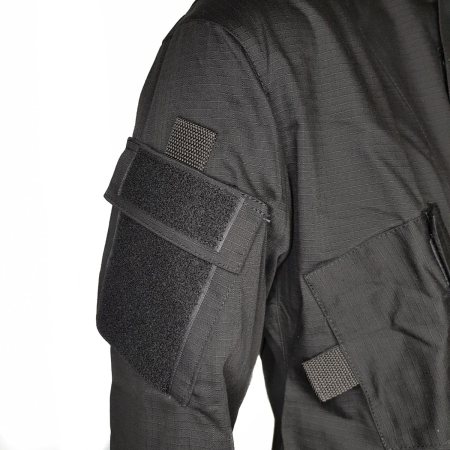 Китель тактический ПОЛИГОН, ткань рип-стоп, цвет Черный - интернет магазин Полигон