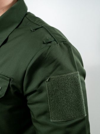 Костюм офисный длинный рукав, зеленый - интернет магазин Полигон