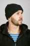 Шапка с отворотом, черный - интернет магазин Полигон
