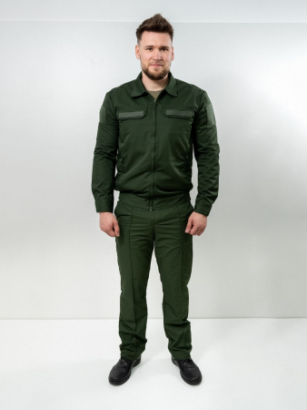 Костюм офисный длинный рукав, зеленый - интернет магазин Полигон