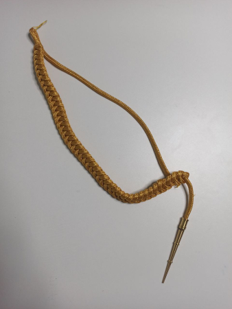 Аксельбант солдатский (уставной) "корейская нить", золотой - интернет магазин Полигон