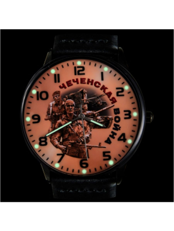 Часы наручные «Чеченская война», бежевый, черный - интернет магазин Полигон