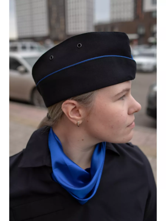 Платье (короткие рукава) Полиция, черный, габардин - интернет магазин Полигон