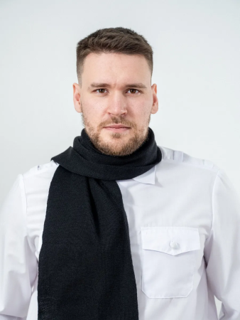 Шарф, черный, пан, шерсть - интернет магазин Полигон