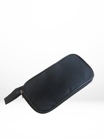 Косметичка-несессер на молнии, с подкладом, черный - интернет магазин Полигон