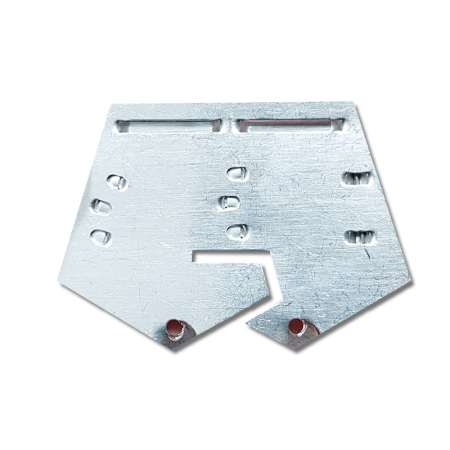 Орденская колодка № 2, серебристый, алюминий - интернет магазин Полигон