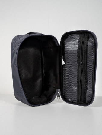 Косметичка на молнии, серый - интернет магазин Полигон