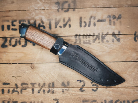 Нож Златоуст "Волк", орех, сталь 95х18 - интернет магазин Полигон